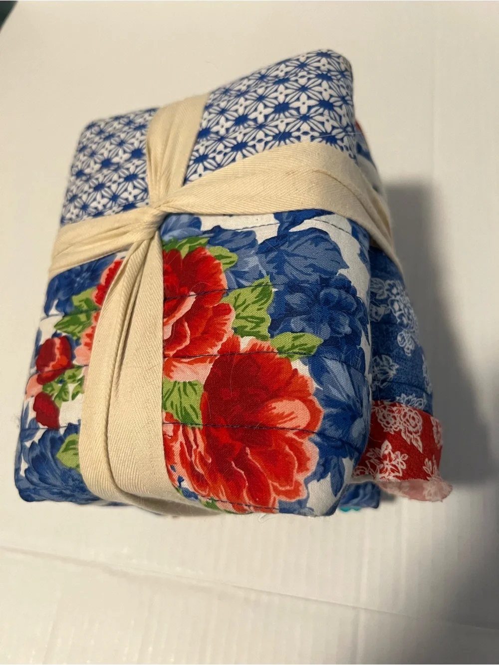 The Pioneer Woman Blue Red Floral Sham Set